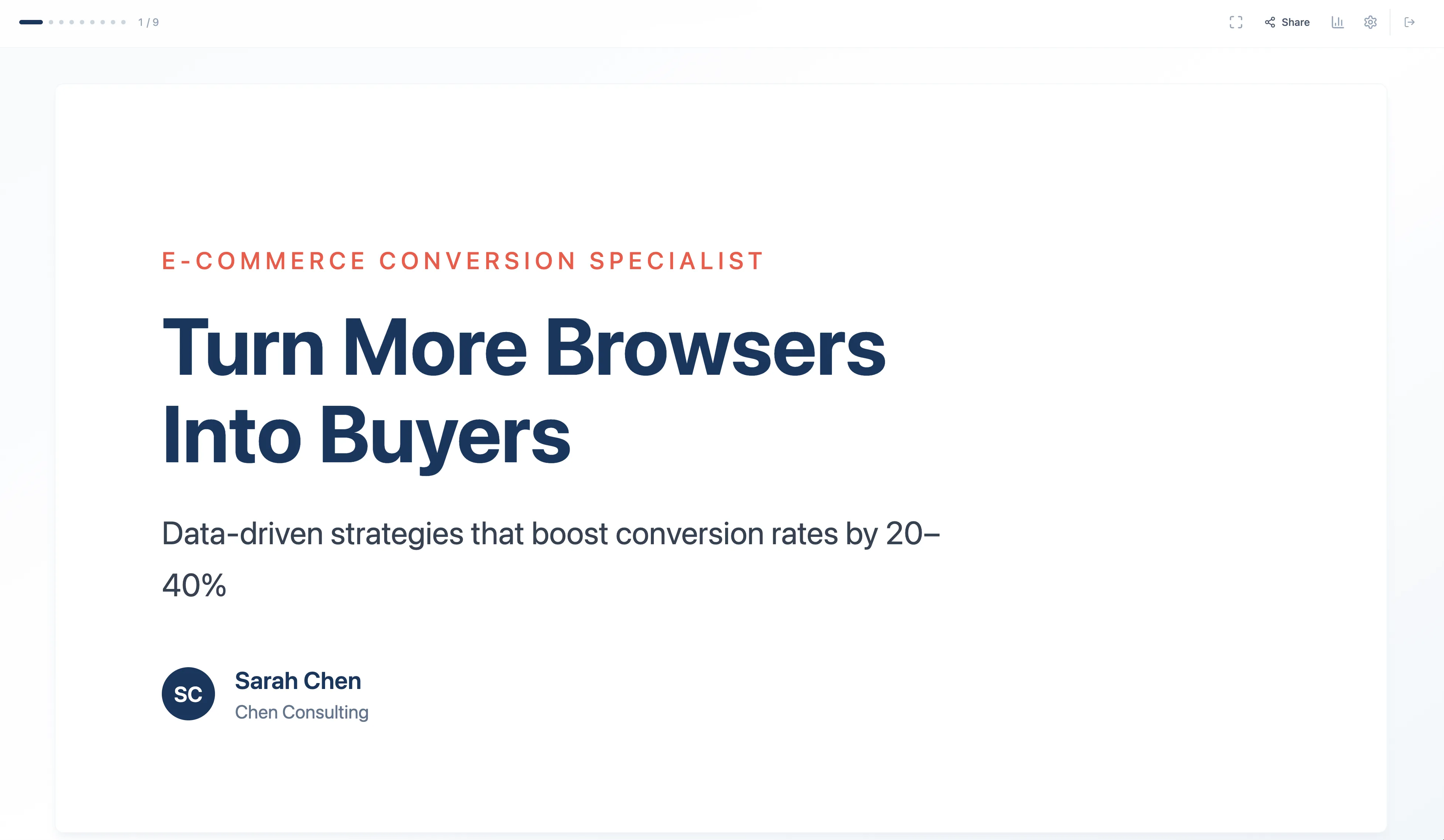 Title slide: Turn More Browsers Into Buyers